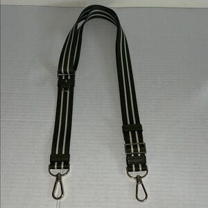 Kate Spade Crossbody Strap Olive Green/White Stripe